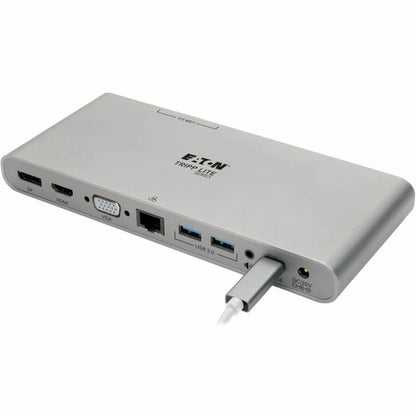 Eaton Tripp Lite Series U442-DOCK4-S USB-C Docking Station with 4K HDMI, DisplayPort, VGA, USB 3.0, Ethernet, and 100W Power Delivery
