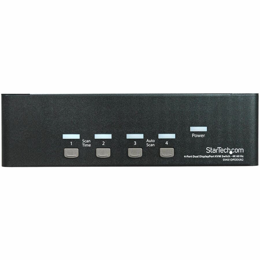 StarTech.com 4-Port Dual DisplayPort KVM Switch with 4K 60Hz Support - Model SV431DPDDUA2