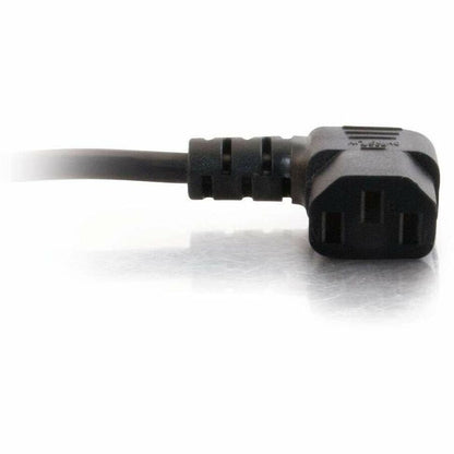 C2G Universal Power Cord - Right Angle, 6 ft, 18 AWG - NEMA 5-15P to IEC 60320 C13 for Printers and More