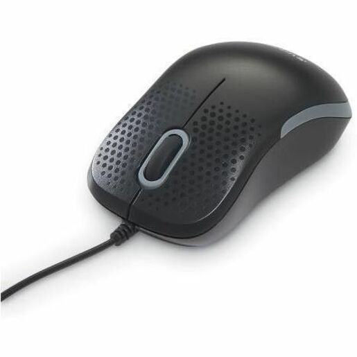 Verbatim Silent Corded Optical Mouse - Black with Silent Technology and Ergonomic Design