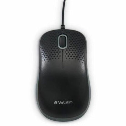 Verbatim Silent Corded Optical Mouse - Black with Silent Technology and Ergonomic Design