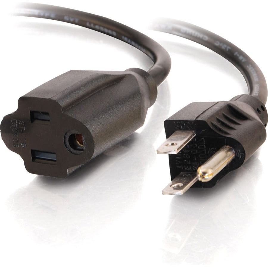 Legrand Group C2G 6ft Outlet Saver Power Extension Cord – 18 AWG, NEMA 5-15P to NEMA 5-15R