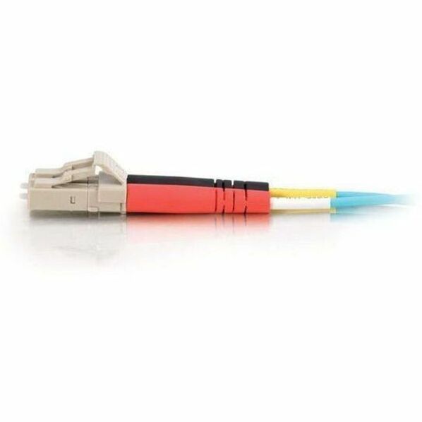 Legrand Group C2G 6.6ft (2m) Aqua OM3 Duplex Multimode Fiber Optic Network Cable with LC Connectors
