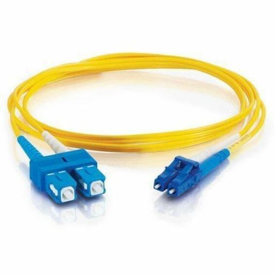Legrand Group C2G 15m LC-SC 9/125 OS2 Single-Mode Fiber Optic Patch Cable - Yellow