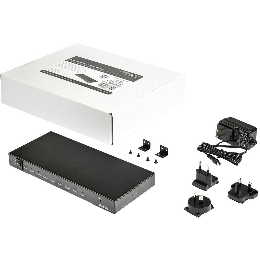 StarTech.com 8-Port 4K 60Hz HDMI Splitter with HDR Support and 7.1 Surround Sound