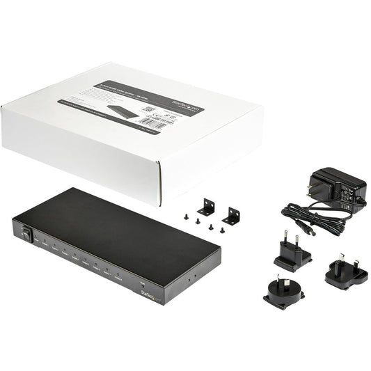 StarTech.com 8-Port 4K 60Hz HDMI Splitter with HDR Support and 7.1 Surround Sound