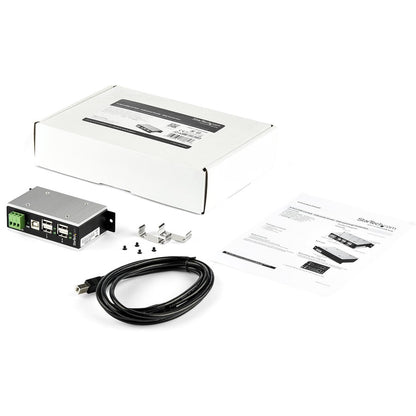 StarTech.com 4-Port Industrial USB 2.0 Hub with ESD and Surge Protection