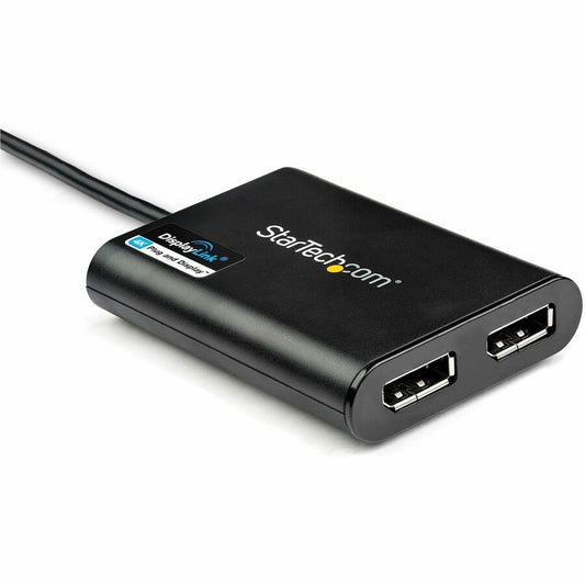 StarTech.com USB to Dual DisplayPort Adapter - 4K 60Hz - USB 3.0 (Part Number: USB32DP24K60)
