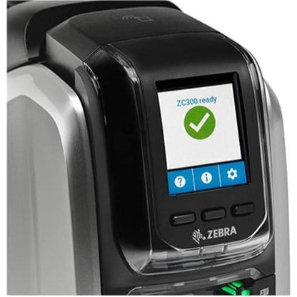 Zebra ZC300 Double-Sided Desktop Card Printer with Color Printing and USB Connectivity