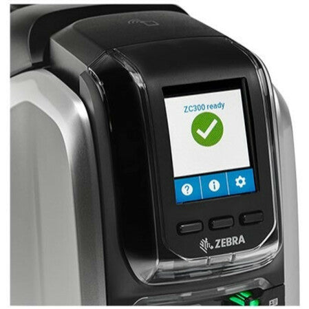 Zebra ZC300 Card Printer - Single Sided Dye Sublimation/Thermal Transfer Printing for Business and Organization Use