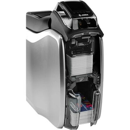 Zebra ZC300 Card Printer - Single Sided Dye Sublimation/Thermal Transfer Printing for Business and Organization Use