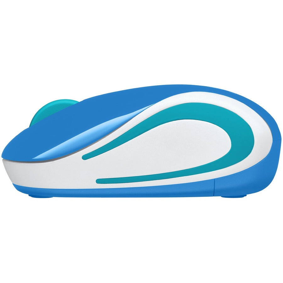 Logitech Wireless Mini Mouse M187 - Compact, Portable 2.4 GHz Optical Mouse with 3 Buttons in Palace Blue