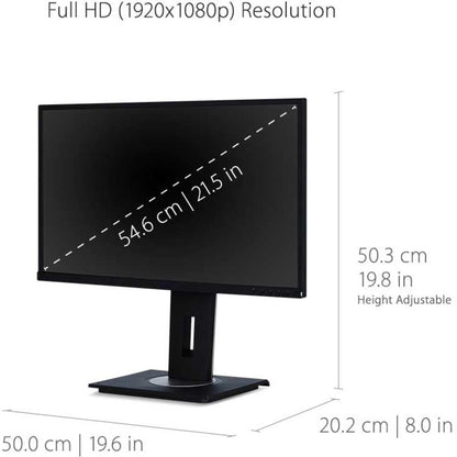 ViewSonic VG2248 22-Inch IPS Full HD Monitor with Ergonomic Stand, HDMI, DisplayPort, USB, and Blue Light Filter