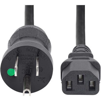 StarTech.com 10ft Hospital Grade Power Cord NEMA 5-15P to IEC 60320 C13, 125V 10A, 3 Meters