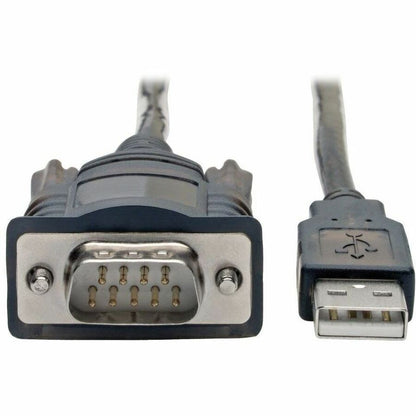 Eaton Tripp Lite Series RS232 to USB Adapter Cable with COM Retention (USB-A to DB9 M/M), FTDI, 5 ft.