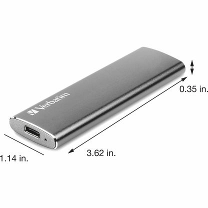Verbatim Vx500 480GB External SSD with USB 3.1 Gen 2 - Graphite