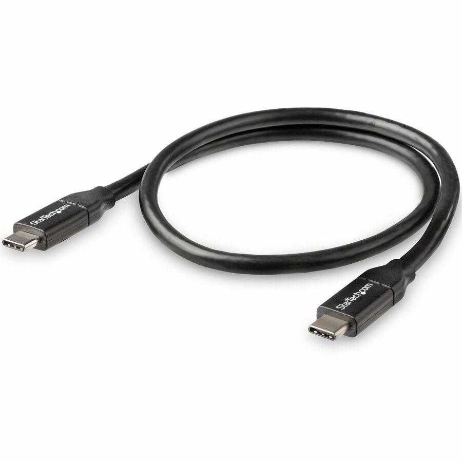 StarTech.com 0.5m USB-C to USB-C Cable with 5A Power Delivery for Fast Charging and Data Transfer