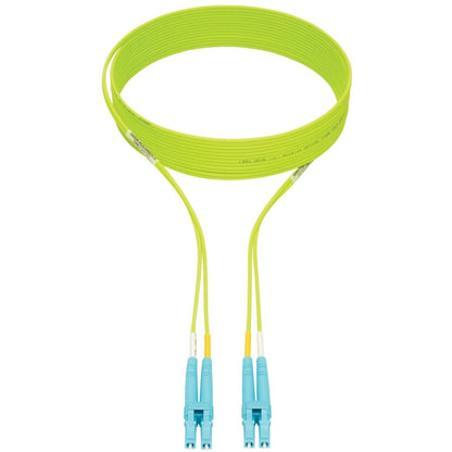 Eaton Tripp Lite Series 100G Duplex OM5 Multimode Fiber Optic Patch Cable, LC to LC, 6.6 ft, Lime Green