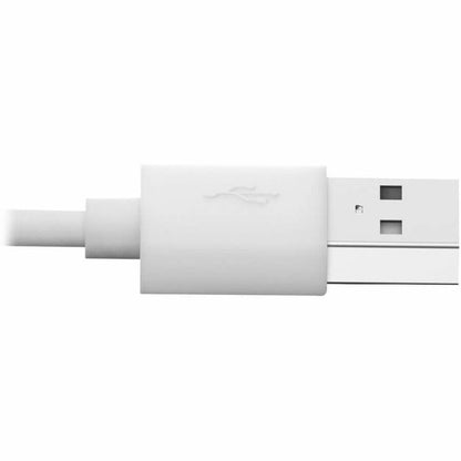 Eaton Tripp Lite Series USB-A to Right-Angle Lightning Sync and Charge Cable, 3 ft - White