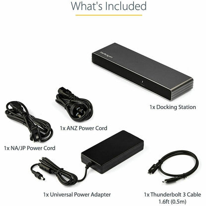 StarTech.com Thunderbolt 3 Dock - Dual 4K 60Hz Monitor, 85W Power Delivery, Mac & Windows Compatibility