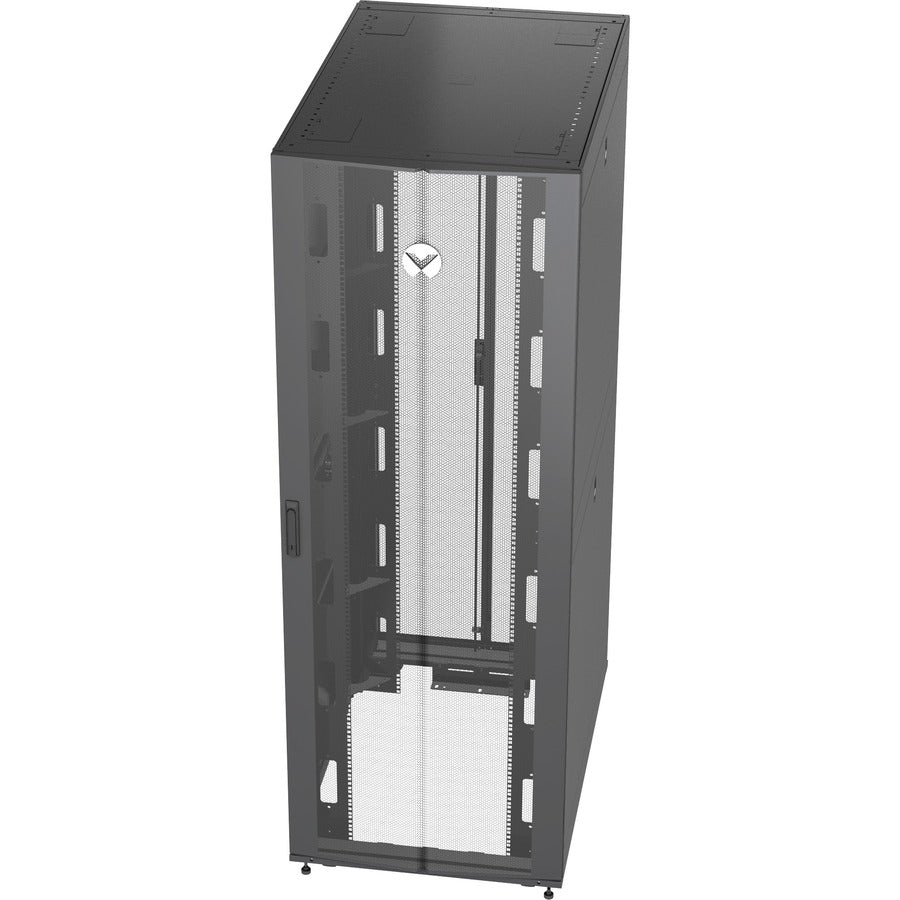 Vertiv VR Rack 48U Server Enclosure with 800x1200mm Dimensions and Tool-less Mounting