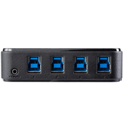StarTech.com 4X4 USB 3.0 Peripheral Sharing Switch – 4 Port USB A/B Switch for Windows, Mac, Linux