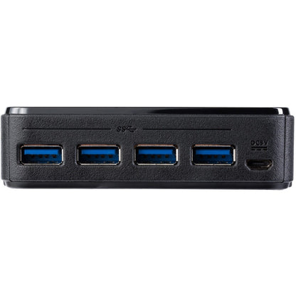 StarTech.com 4X4 USB 3.0 Peripheral Sharing Switch – 4 Port USB A/B Switch for Windows, Mac, Linux