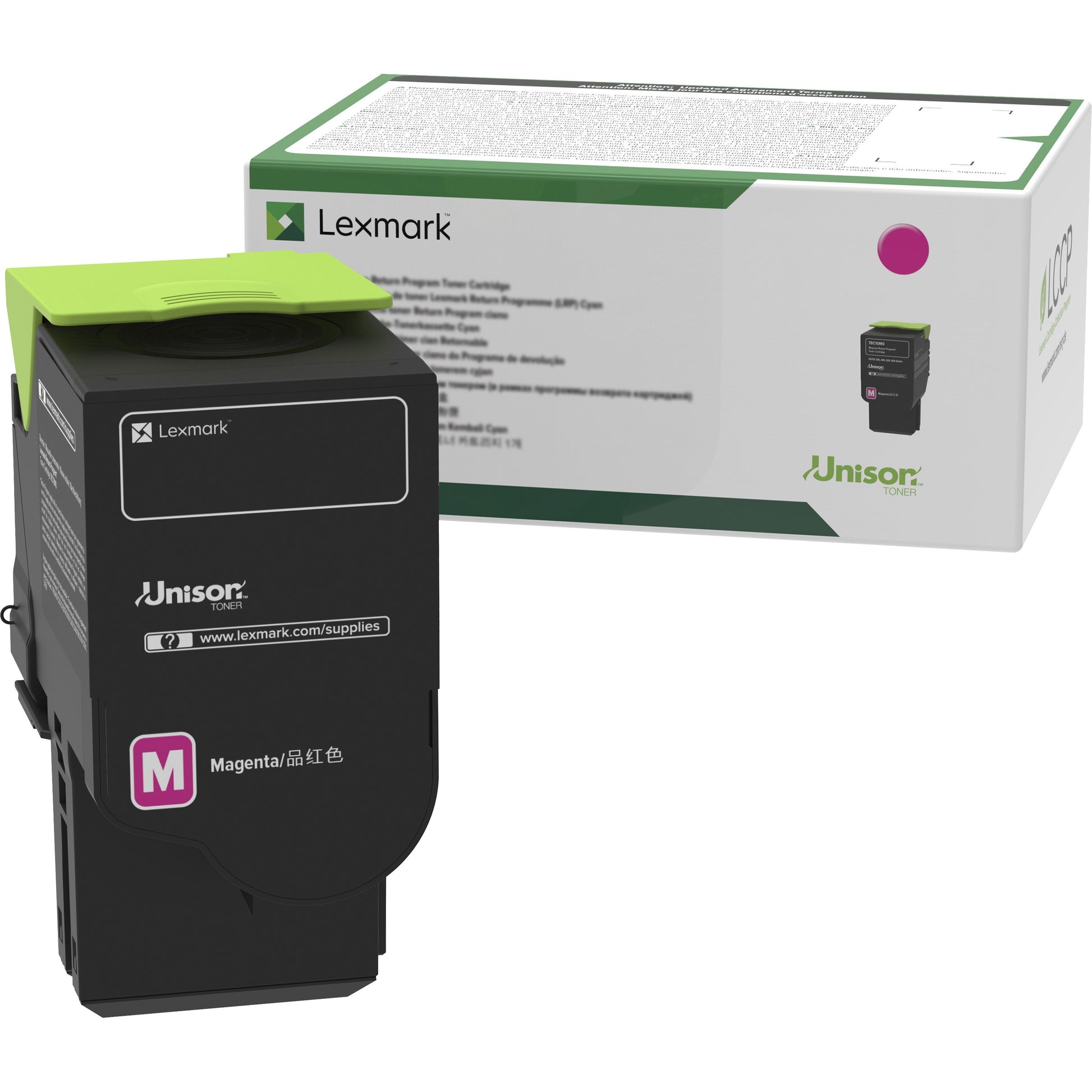 Lexmark Unison Magenta Return Program Toner Cartridge 78C10M0 for Lexmark CX622 and CS Series Printers