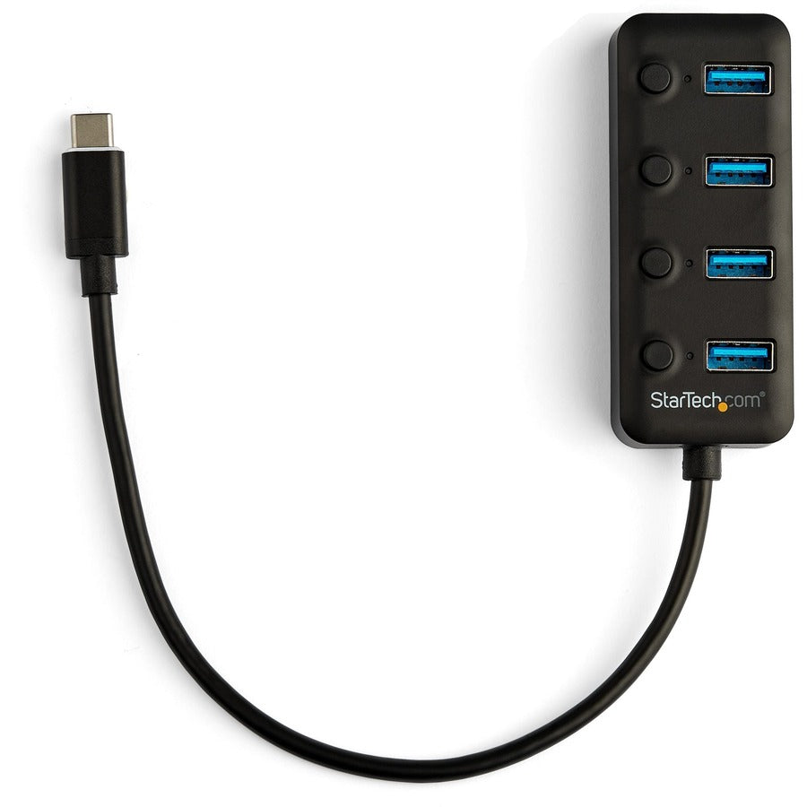 StarTech.com 4-Port USB-C Hub with Individual On/Off Switches - Expand Your Connectivity