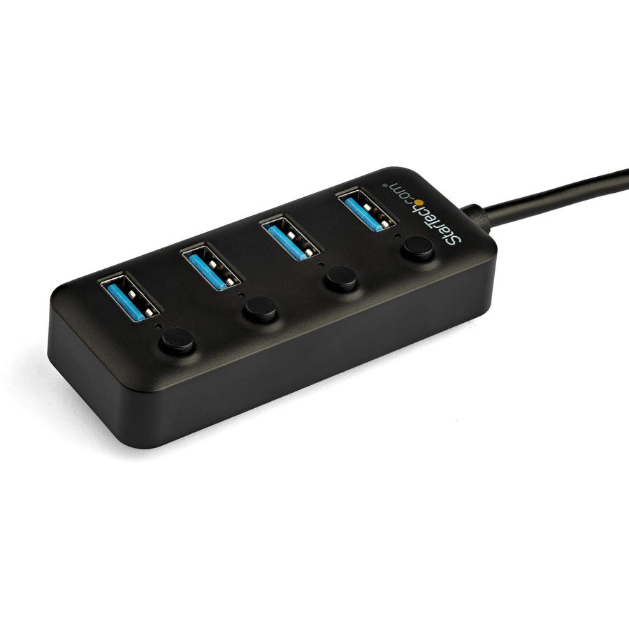 StarTech.com 4-Port USB-C Hub with Individual On/Off Switches - Expand Your Connectivity