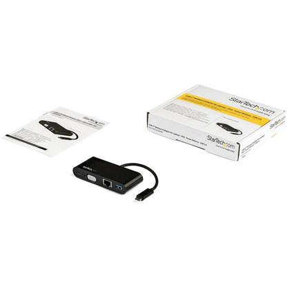 StarTech.com USB-C VGA Multiport Adapter with Power Delivery and Gigabit Ethernet – Part DKT30CVAGPD