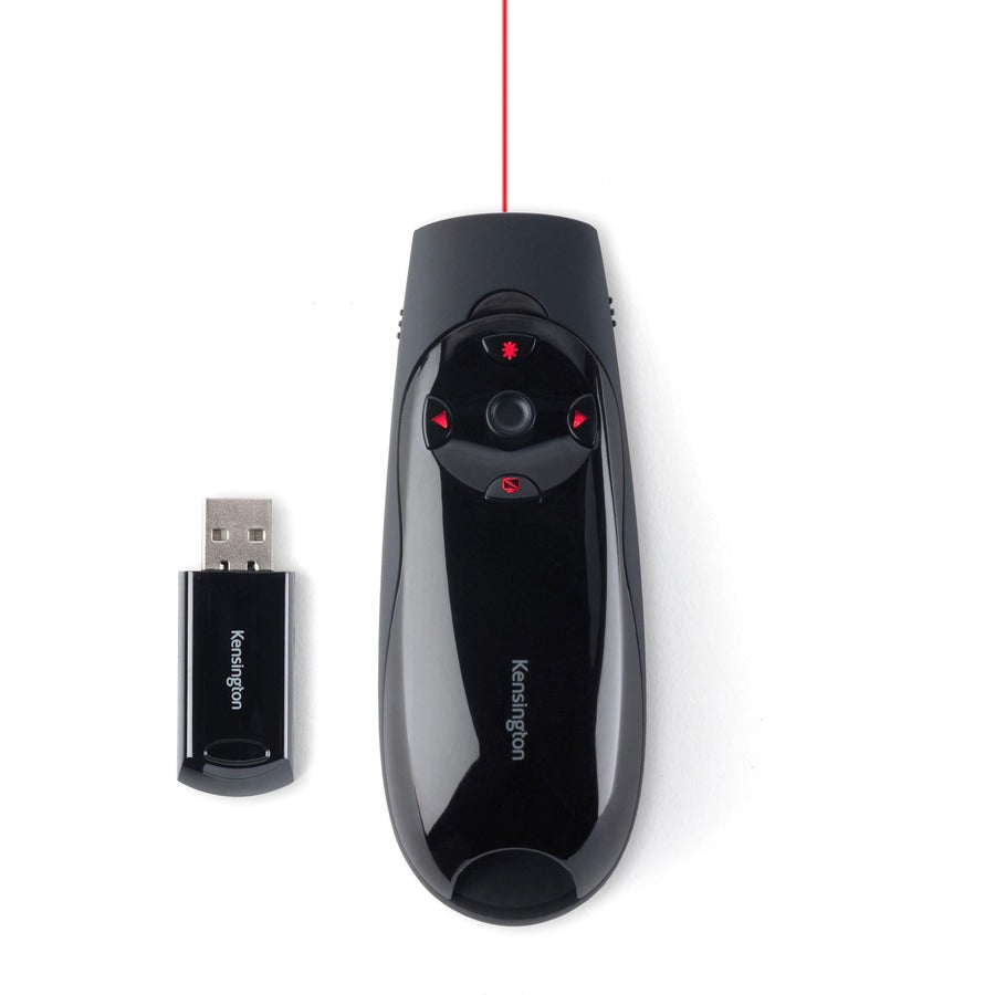 Kensington Presenter Expert Presentation Pointer with Wireless USB Receiver and Red Laser