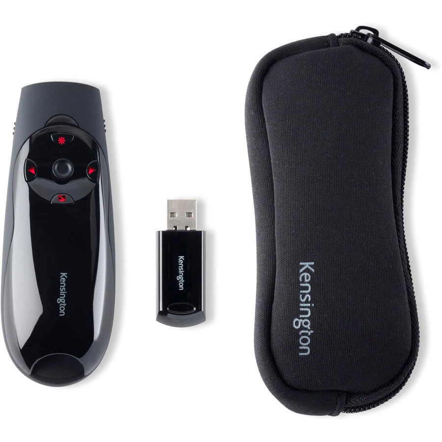 Kensington Presenter Expert Presentation Pointer with Wireless USB Receiver and Red Laser