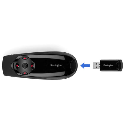 Kensington Presenter Expert Presentation Pointer with Wireless USB Receiver and Red Laser