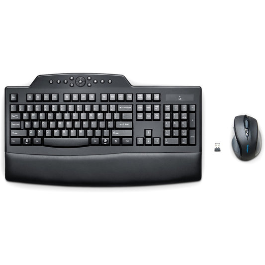 Kensington Pro Fit Wireless Comfort Desktop Set with Ergonomic Keyboard and Mouse