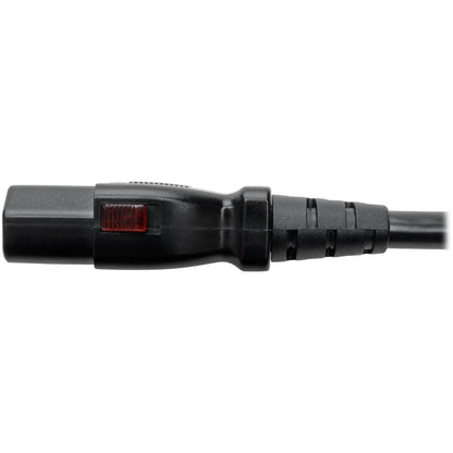Eaton Tripp Lite Series Hospital-Grade Power Cord, NEMA 5-15P to Locking IEC C13, 10 ft, Black