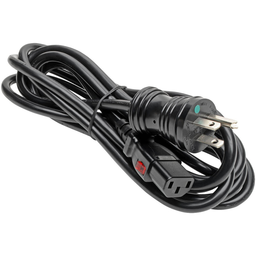 Eaton Tripp Lite Series Hospital-Grade Power Cord, NEMA 5-15P to Locking IEC C13, 10 ft, Black