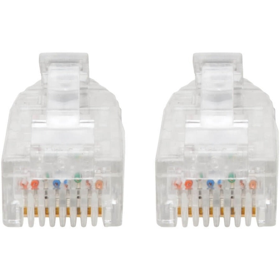 Eaton Tripp Lite Series Cat6 Gigabit Snagless Slim UTP Ethernet Cable (RJ45 M/M), 1 ft., Black