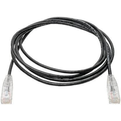Eaton Tripp Lite Series Cat6 Gigabit Snagless Slim UTP Ethernet Cable (RJ45 M/M), Black, 7 ft.