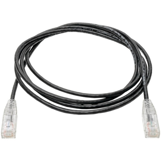 Eaton Tripp Lite Series Cat6 Gigabit Snagless Slim UTP Ethernet Cable (RJ45 M/M), Black, 7 ft.