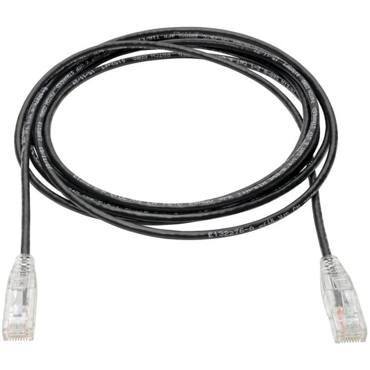 Eaton Tripp Lite Series Cat6 Gigabit Snagless Slim UTP Ethernet Cable, 10 ft. Black