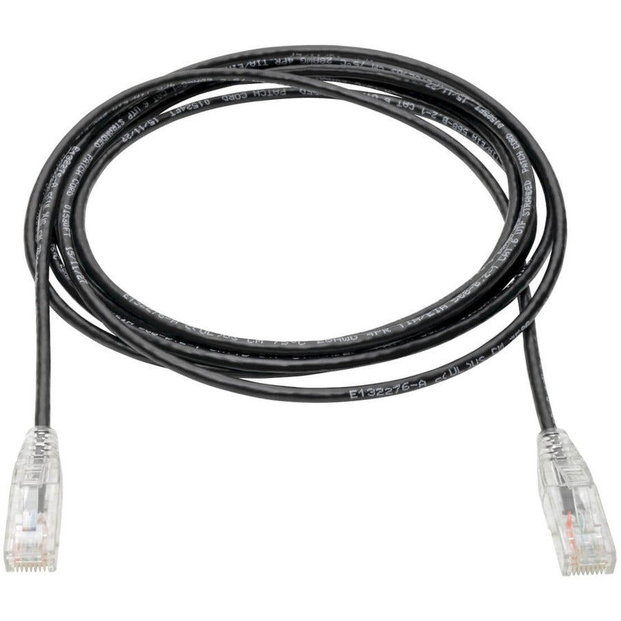 Eaton Tripp Lite Series Cat6 Gigabit Slim UTP Ethernet Cable, 15 ft, Black