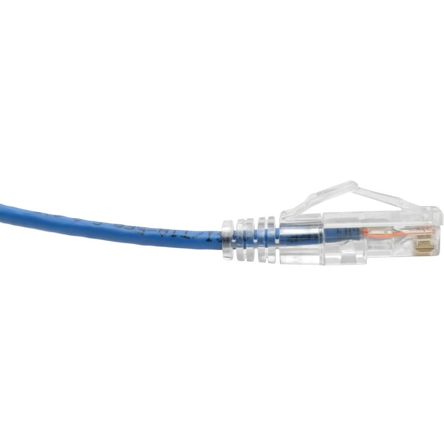 Eaton Tripp Lite Series Cat6 Gigabit Snagless Slim UTP Ethernet Cable (RJ45 M/M), Blue, 15 ft.