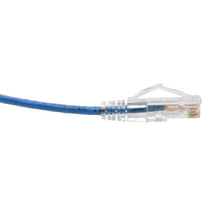 Eaton Tripp Lite Series Cat6 Gigabit Snagless Slim UTP Ethernet Cable (RJ45 M/M), Blue, 15 ft.