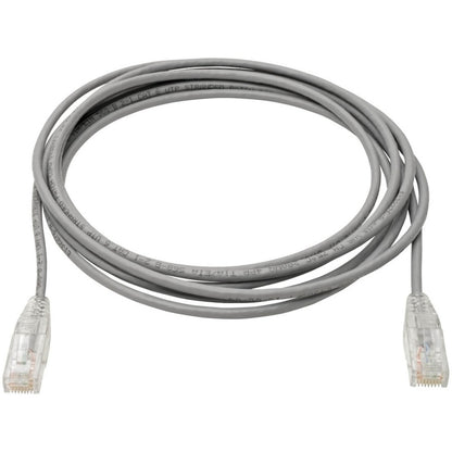 Eaton Tripp Lite Series Cat6 Gigabit Snagless Slim UTP Ethernet Cable (RJ45 M/M), 10 ft, Gray