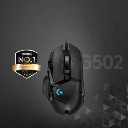 Logitech G502 HERO High Performance Gaming Mouse with Customizable RGB and Weights