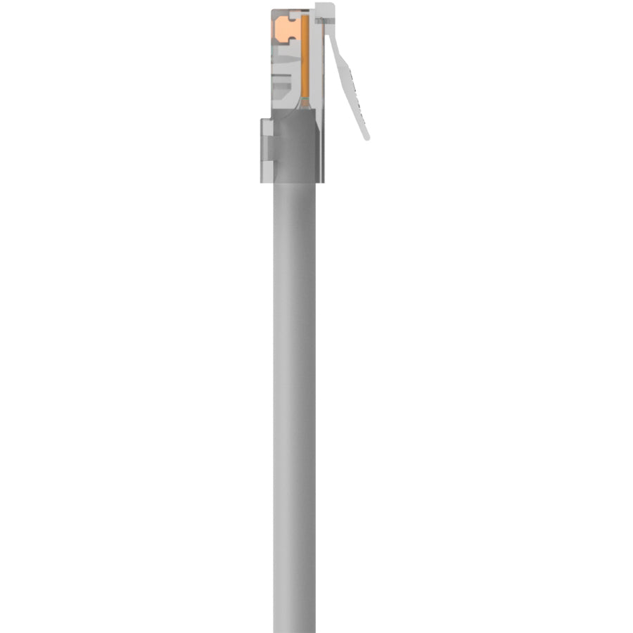 Belkin CAT5e Patch Cable - 7 ft Gray RJ45 Ethernet Network Cable for LAN Connectivity