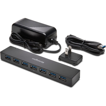 Kensington USB 3.0 7-Port Hub with Charging - External USB Expansion and Fast Charging Solution