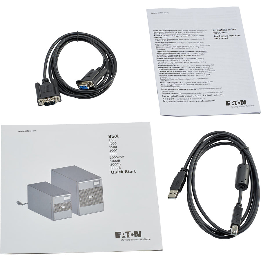 Eaton 9SX 1000VA Tower UPS - Double Conversion Online Power Protection with NEMA 5-15R Outlets and Remote Management