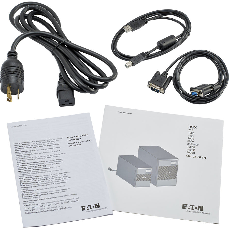 Eaton 9SX 3000VA Tower UPS with 2700W Power Capacity and Double Conversion Protection